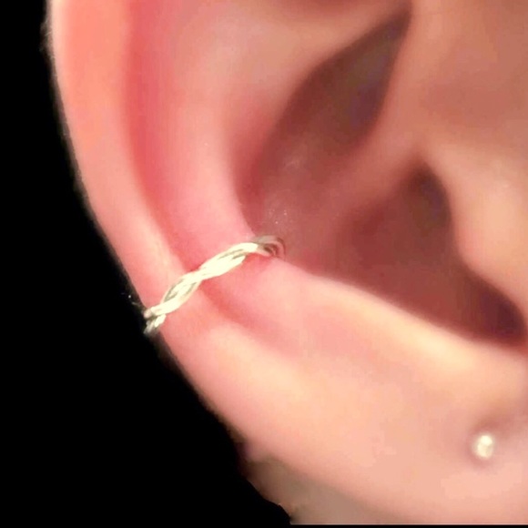 Moodtherapy Jewelry - Twisted Ear Cuff 925/14K Silver/Rose/Gold